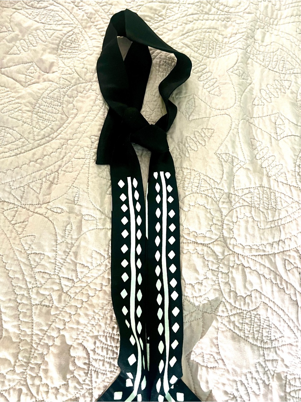 Loft Black and White Fern Print Linen Blend Halter Dress - Picture 8 of 8